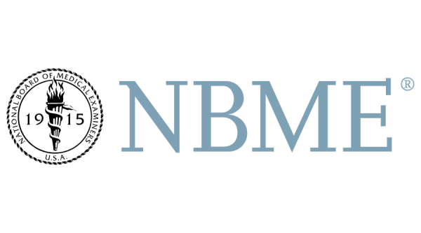The NBMME logo set against a stark white background, highlighting its visual identity and professional appearance.