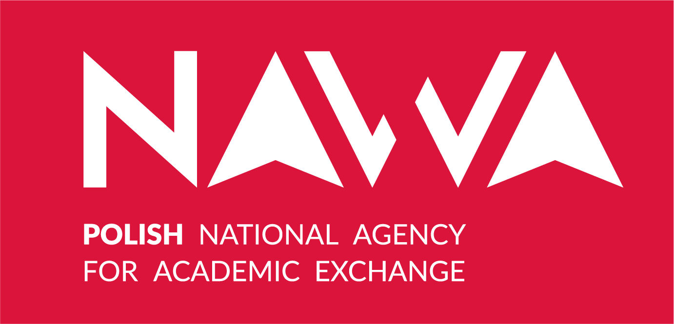 Rectangle logo of NAWA Agency - white letters on red background with the text 